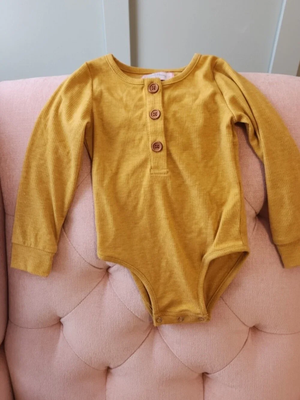 Sweethoney 4t Yellow Ribbed Top Bodysuit and Floral Skirt Set Outfit Fall